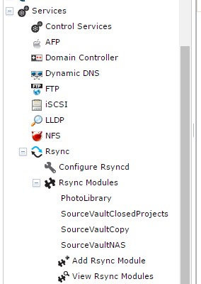 Freenas local rsync