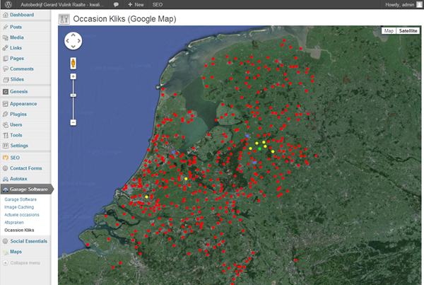 Google Maps API in Wordperss Admin