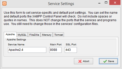 Xampp web server