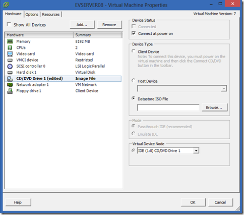 installation of Debian 7 on VMware