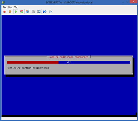 installation of Debian 7 on VMware